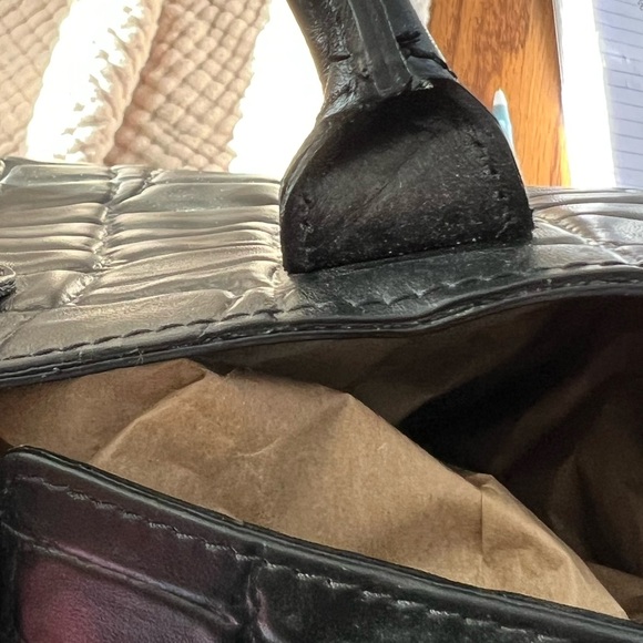 A.BELLUCCI Handbag Italian Leather Tote-attached ID card holder - Picture 3 of 12